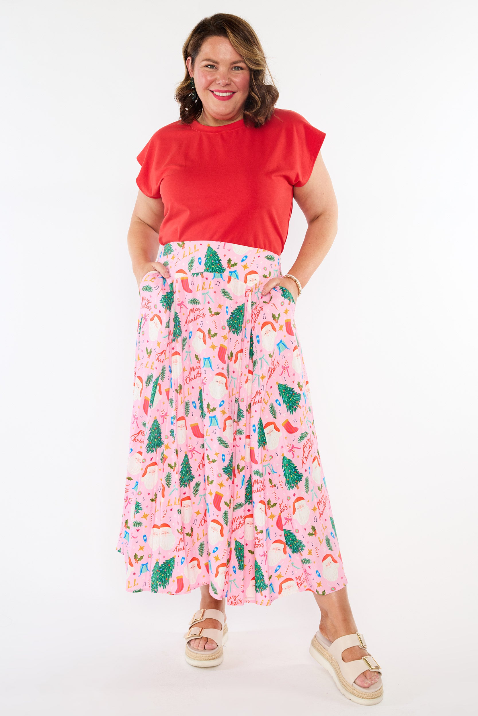 Katelyn Vintage Christmas Skirt (Pre-Order)