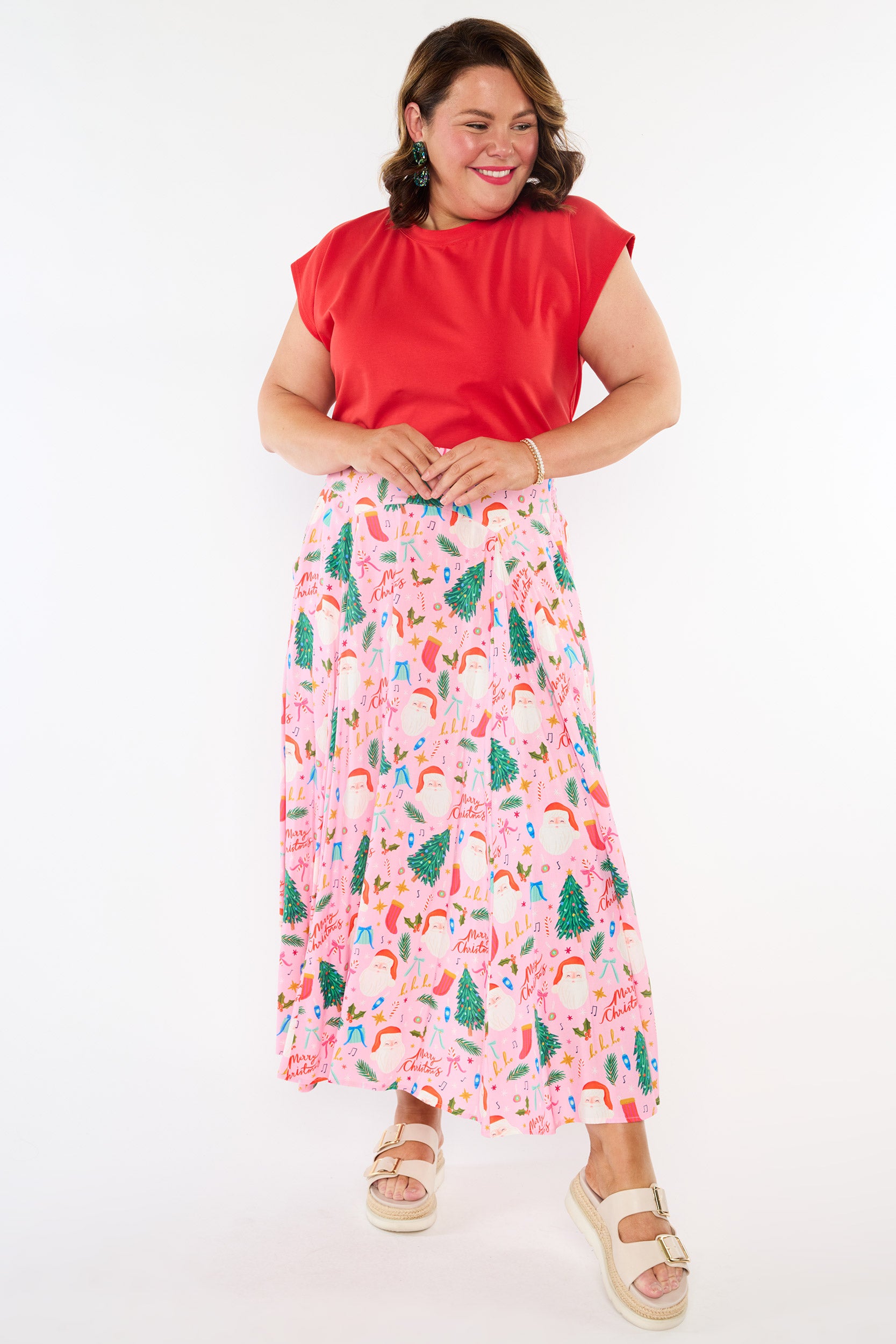 Katelyn Vintage Christmas Skirt (Pre-Order)