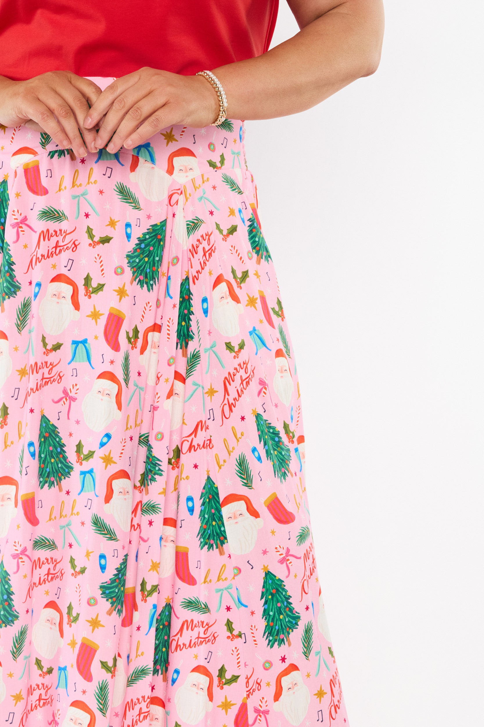 Katelyn Vintage Christmas Skirt (Pre-Order)