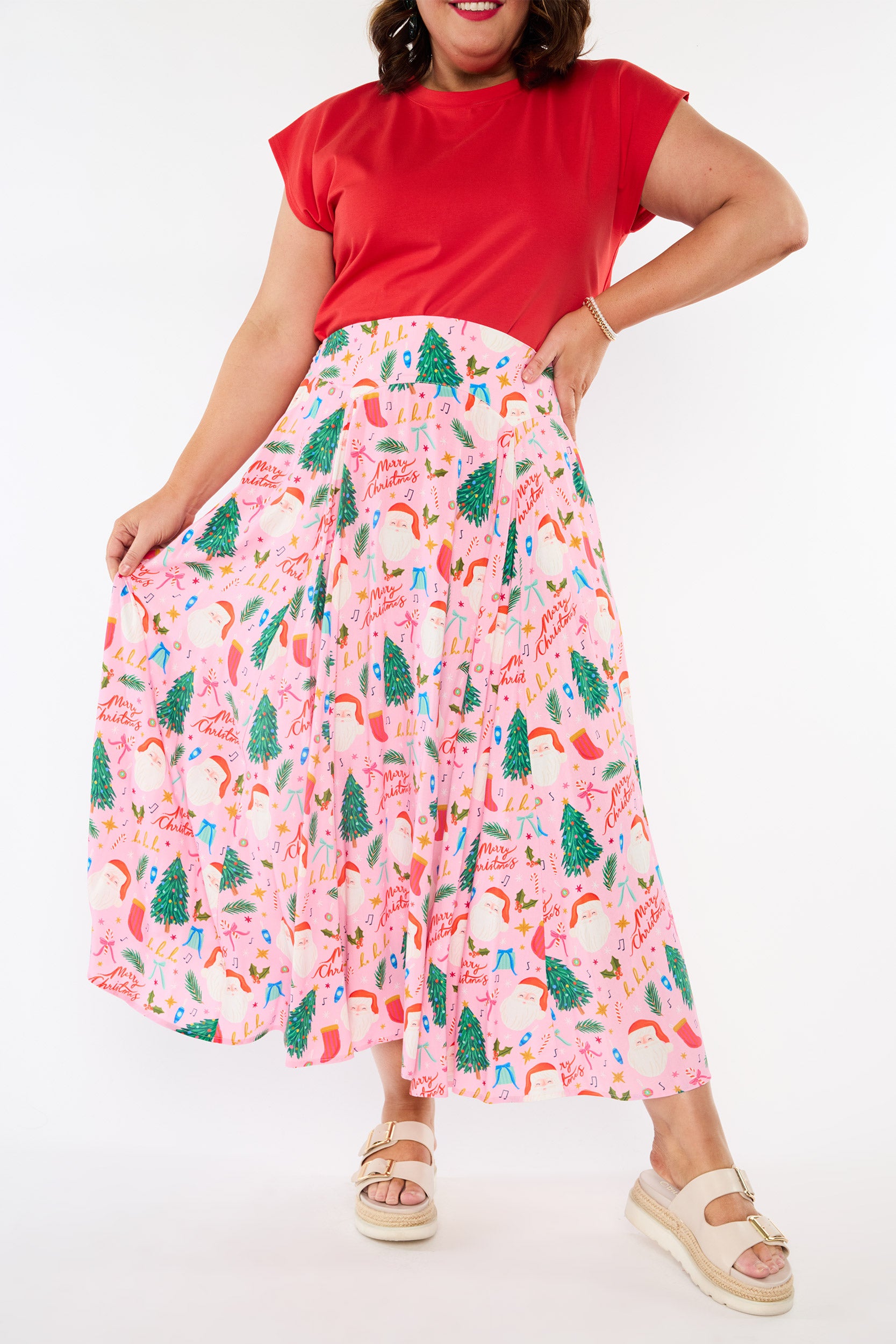 Katelyn Vintage Christmas Skirt (Pre-Order)