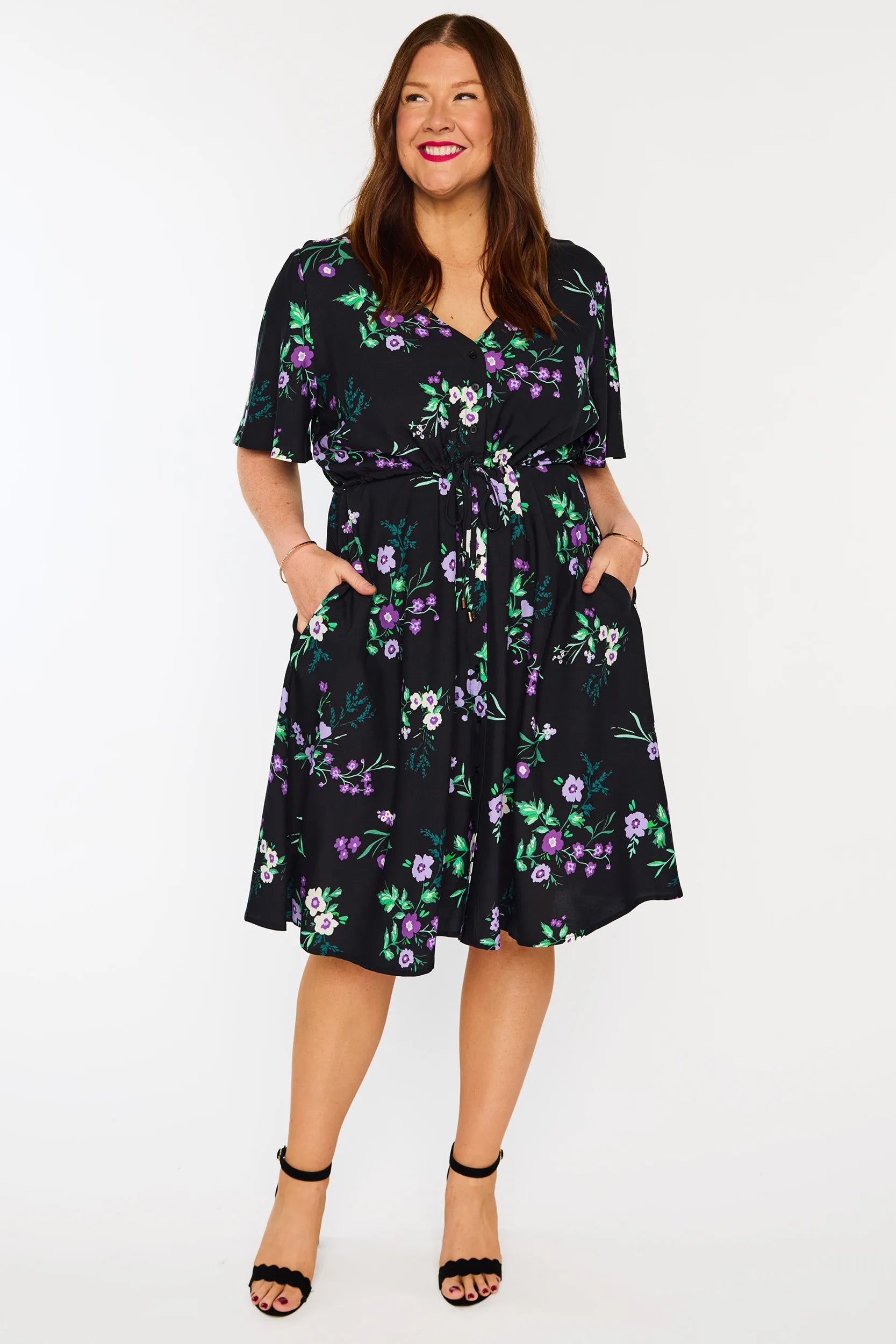 Jaz Violet Night Dress – Violet Night knee length dress