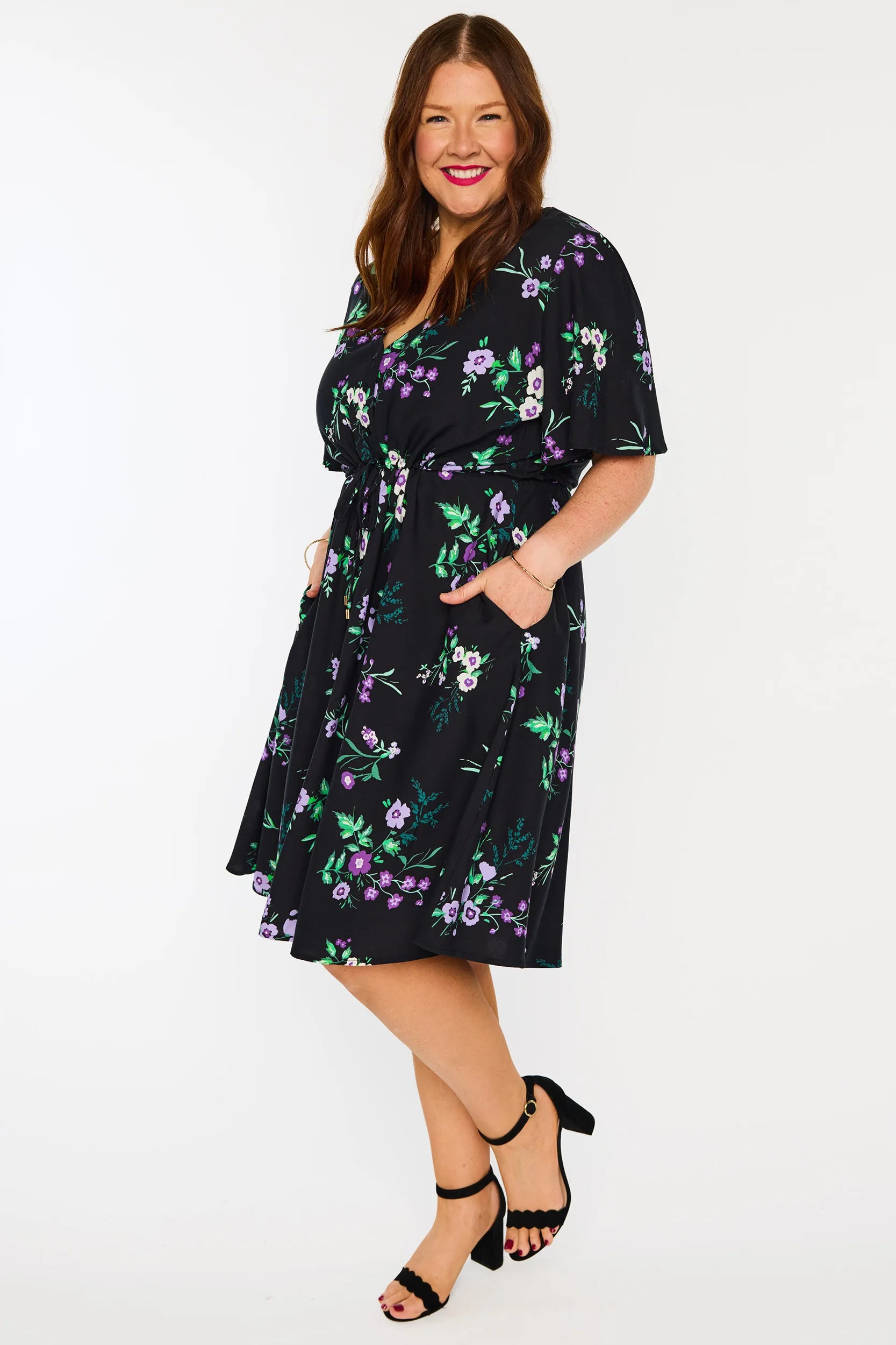 Jaz Violet Night Dress – Violet Night knee length dress