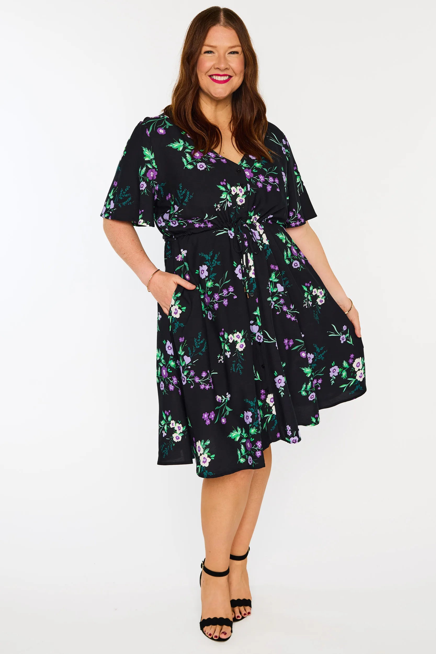 Jaz Violet Night Dress – Violet Night knee length dress