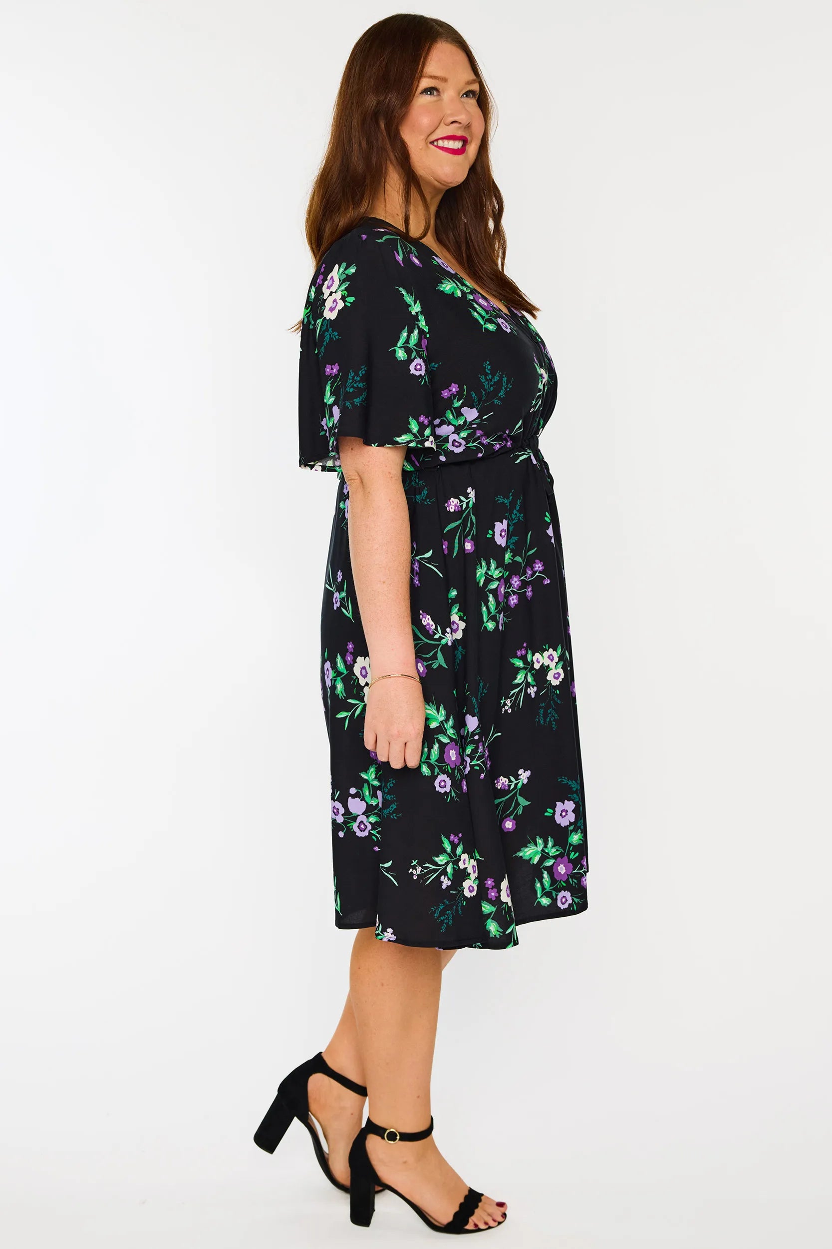 Jaz Violet Night Dress – Violet Night knee length dress