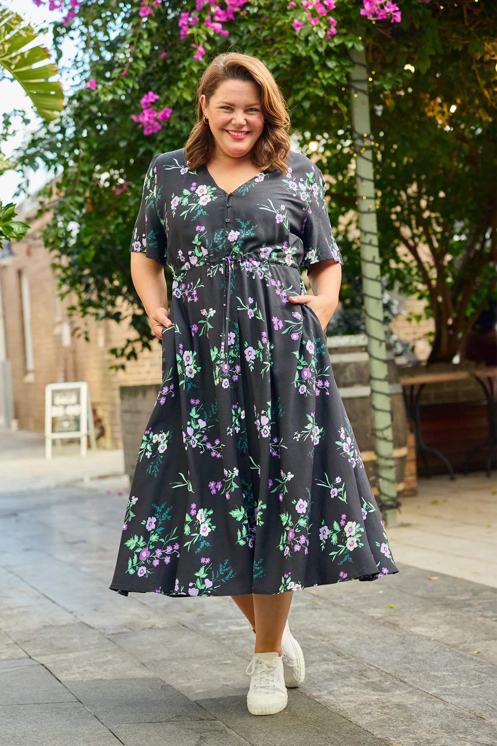 Michelle Violet Night Dress – Violet Night midi dress