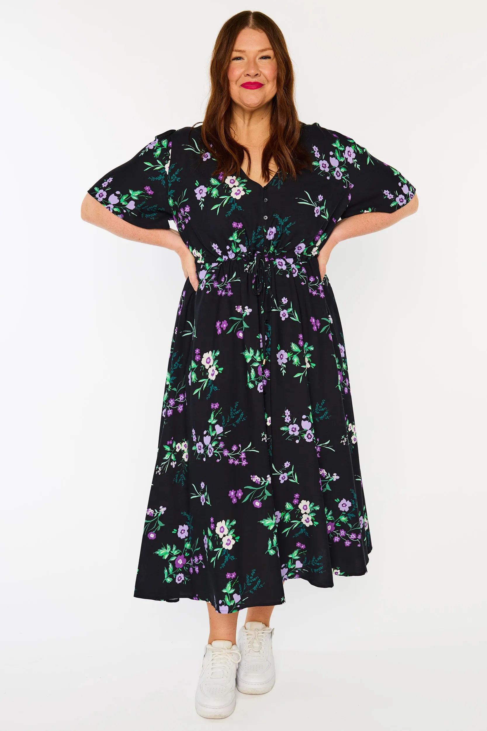 Michelle Violet Night Dress – Violet Night midi dress
