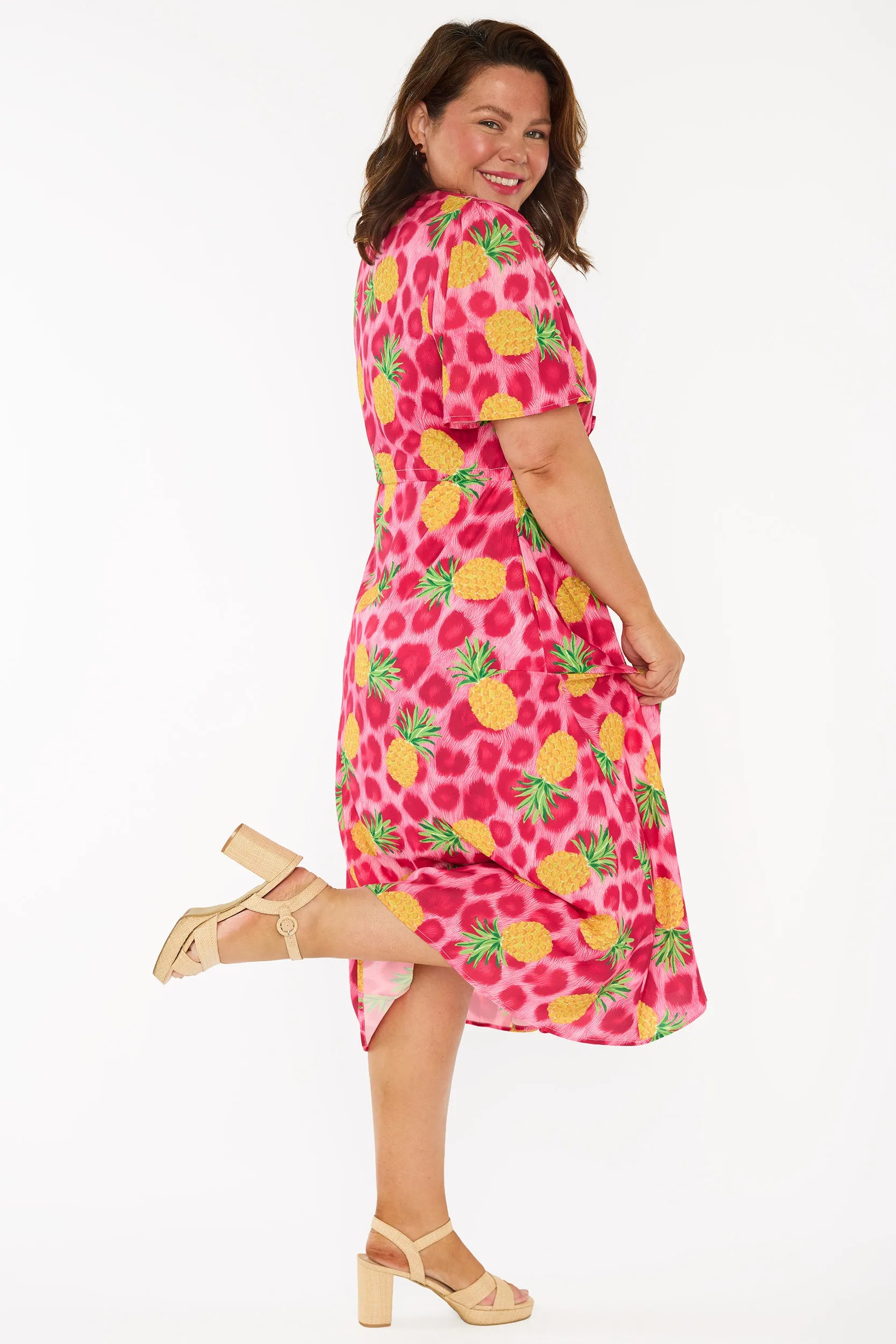 Marley Wild Pink Pineapples Dress