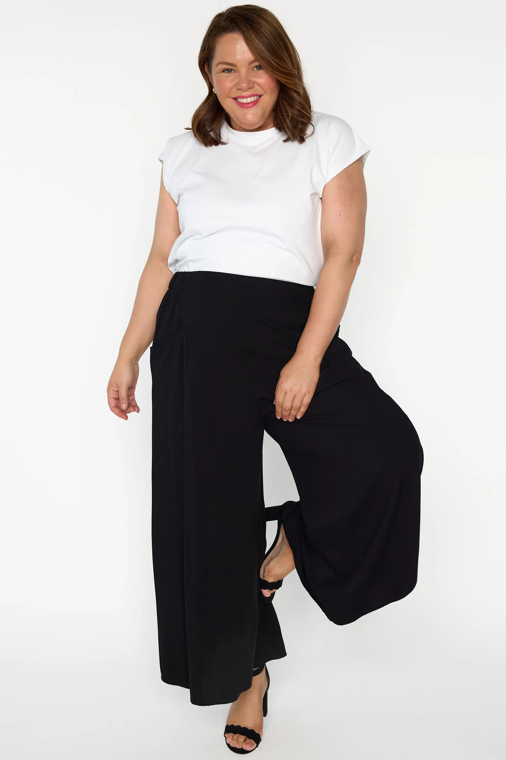 Xane Black Pant – Black wide leg pants