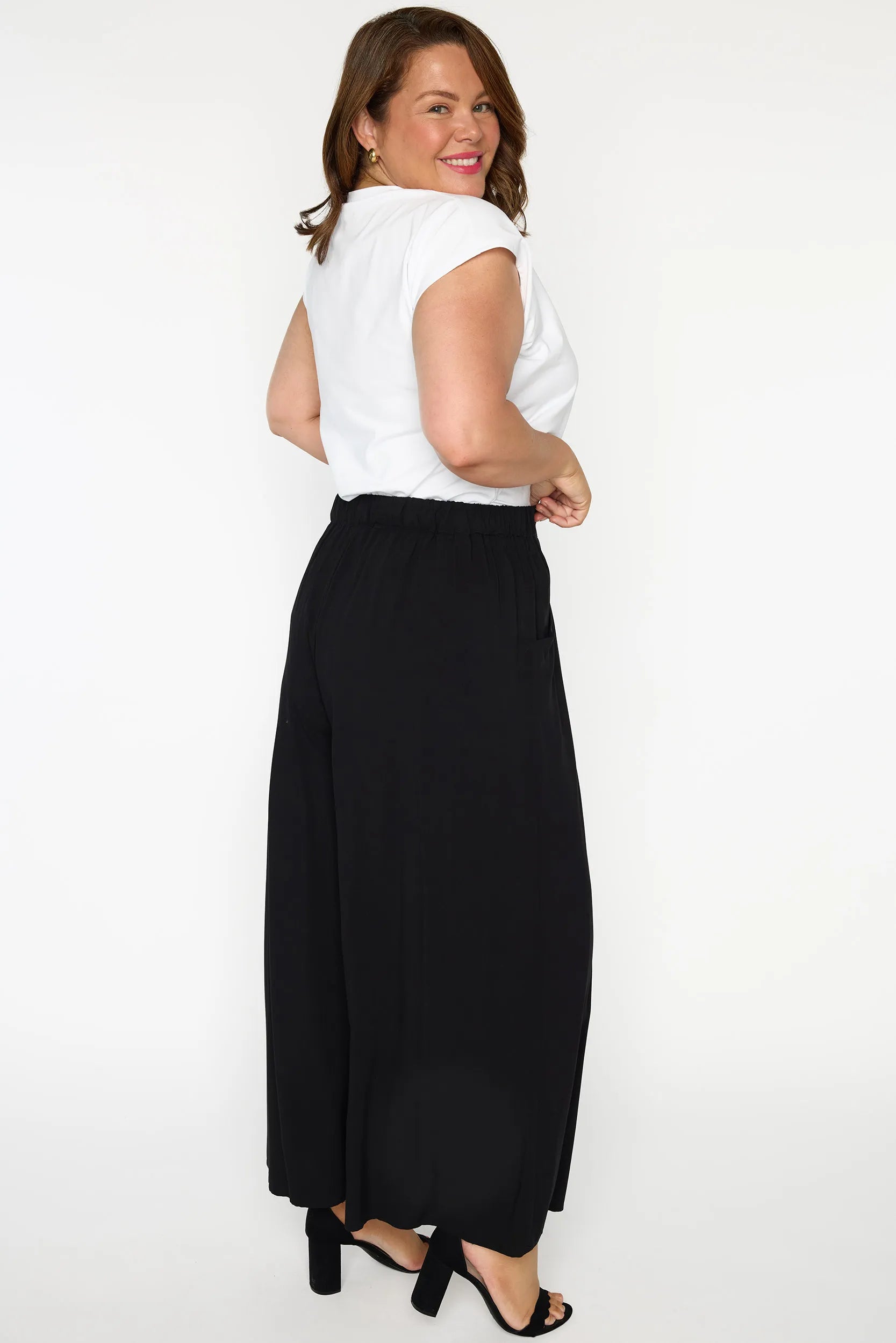 Xane Black Pant – Black wide leg pants