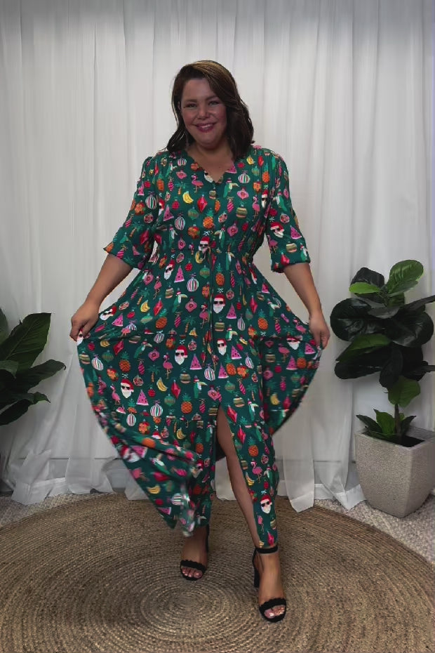 Adeline Christmas Vacation Dress