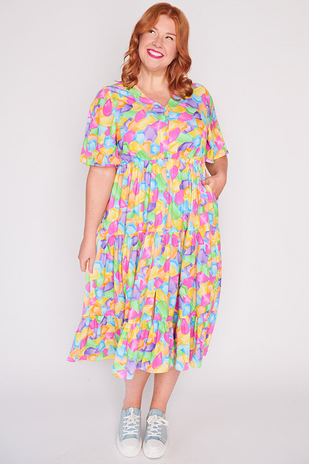 Blair Bedazzling Dress – Bedazzling midi dress