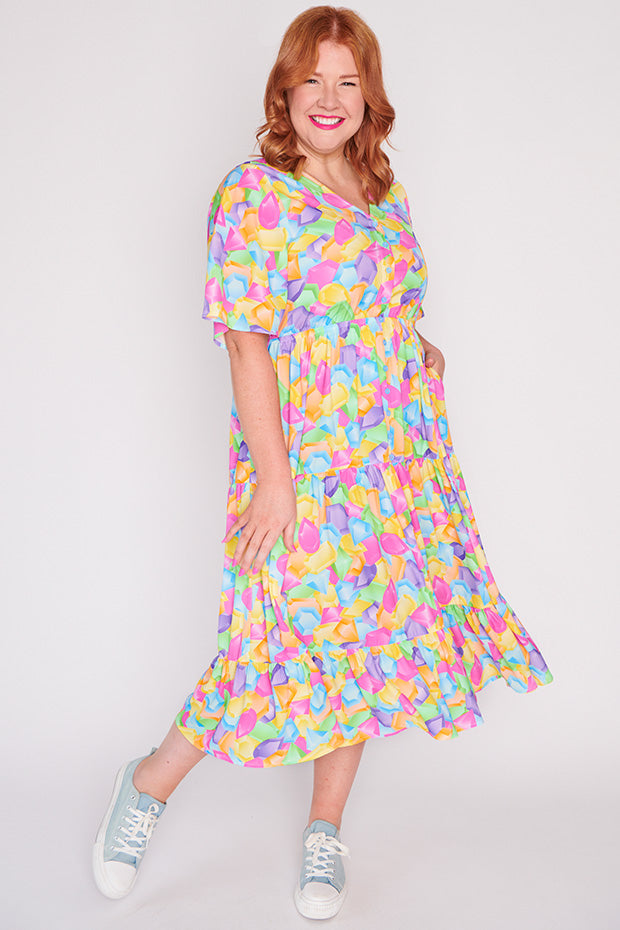 Blair Bedazzling Dress – Bedazzling midi dress
