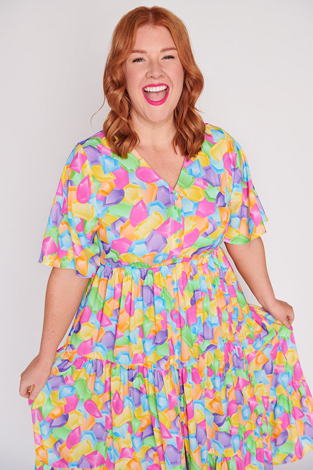Blair Bedazzling Dress – Bedazzling midi dress