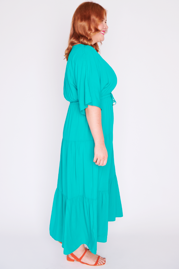 Maddie Teal Dress – Teal maxi dress