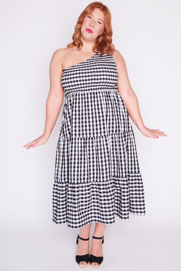 Spencer Black Gingham Dress – Little Party Dress