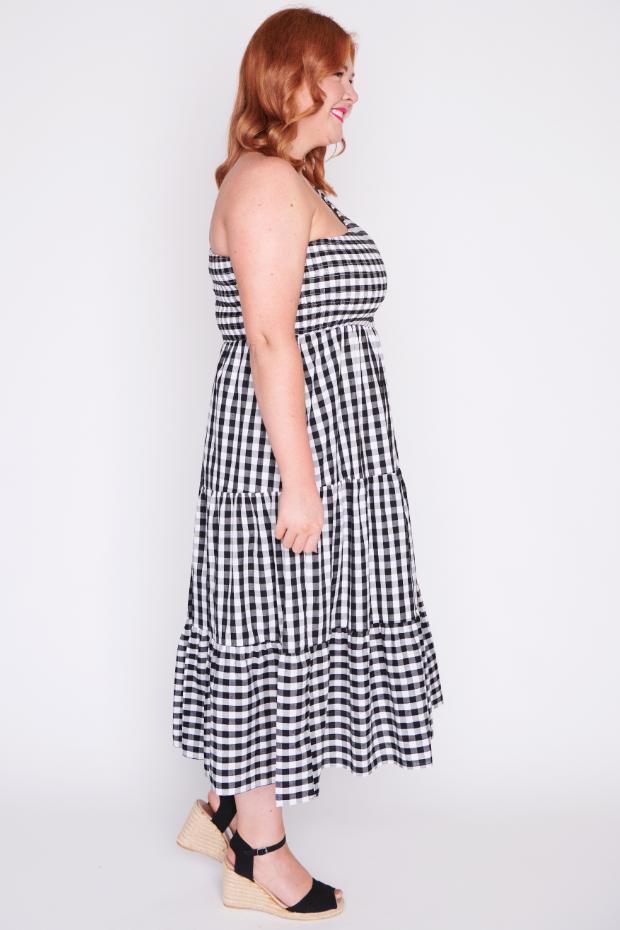 Spencer Black Gingham Dress – Little Party Dress