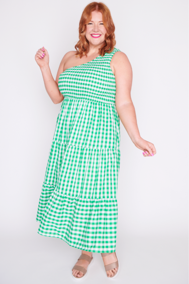 Spencer Green Gingham Dress | Little Party Dress Spencer Green Gingham Dress | Little Party Dress