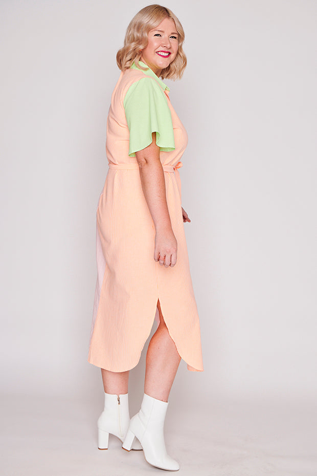Between The Lines Citrus Dress – The Lines Citrus shirt dress