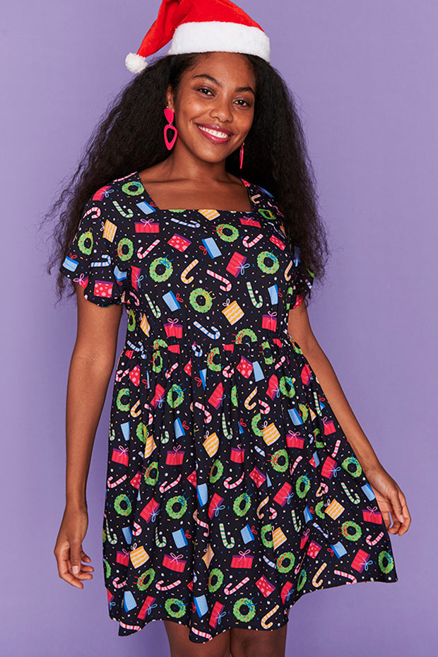 Arabella Confetti Christmas Dress – Confetti Christmas shift dress