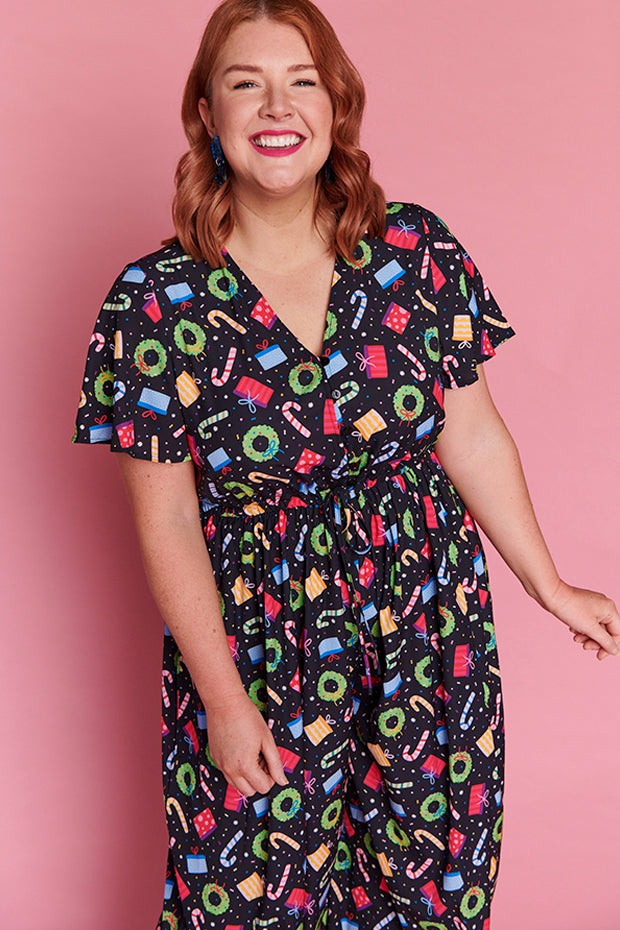 Justine Confetti Christmas Jumpsuit – Confetti Christmas jumpsuit