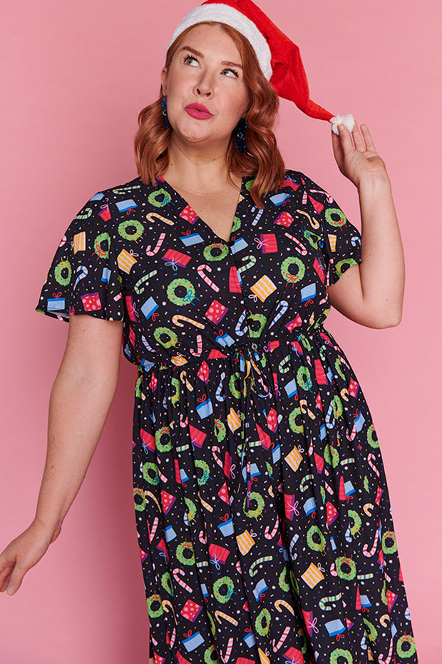 Justine Confetti Christmas Jumpsuit – Confetti Christmas jumpsuit