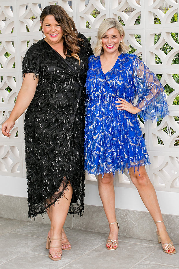 Glamour Black Sequins Party Dress – Little Party Dress