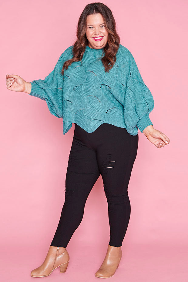 Poppie Green Knit – Green sweater