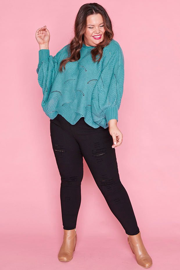 Poppie Green Knit – Green sweater