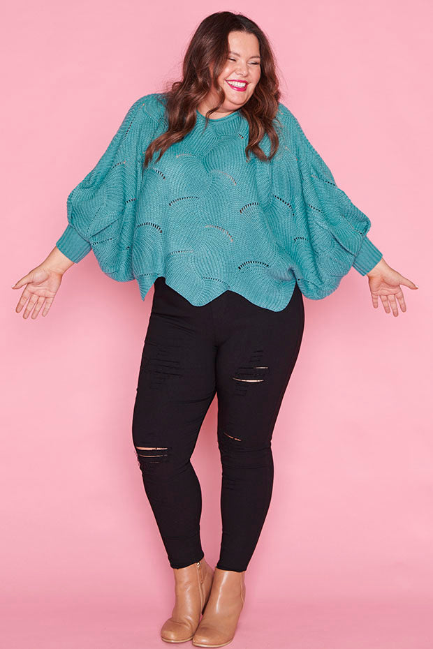 Poppie Green Knit – Green sweater