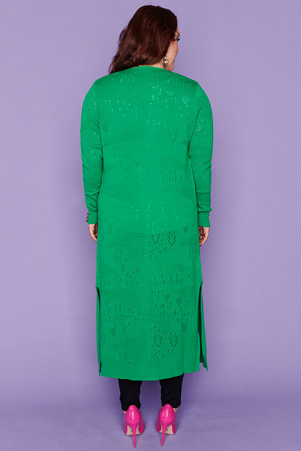 Smita Jade Long Cardi – Jade cardigan