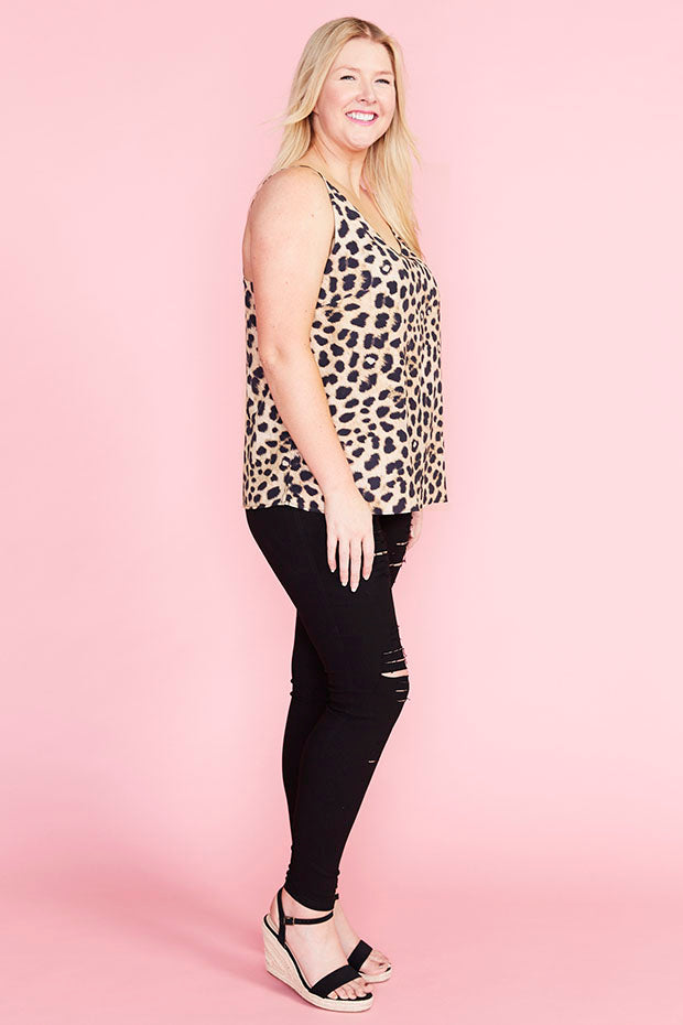 Eliza Animal Print Cami – Animal Print loose top