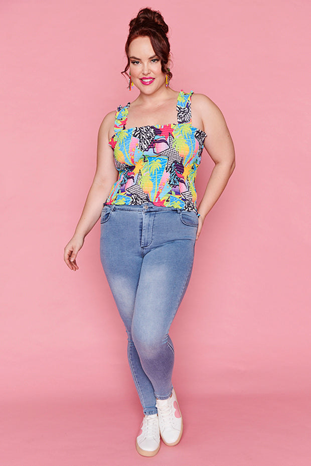 Sophie Kenzie Retro Top – Kenzie Retro crop top