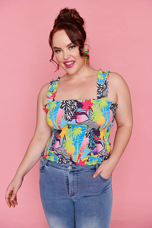 Sophie Kenzie Retro Top – Kenzie Retro crop top