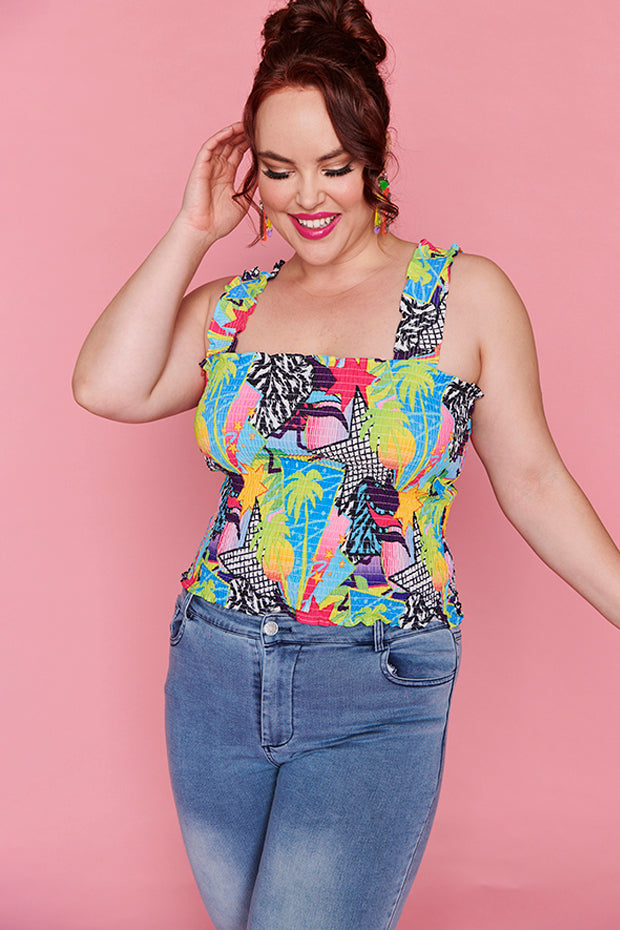 Sophie Kenzie Retro Top – Kenzie Retro crop top