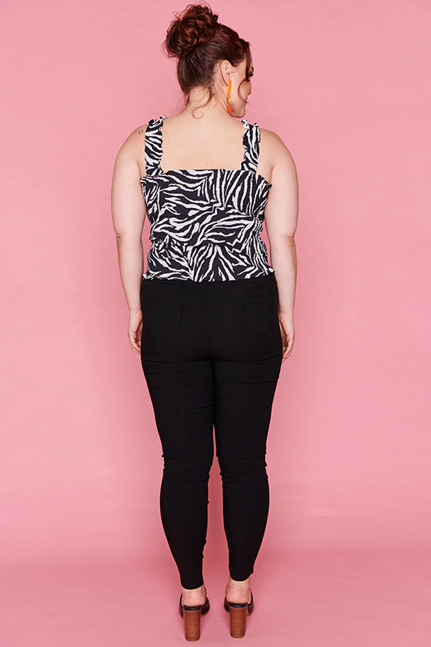 Sophie Zebra Top – Zebra crop top