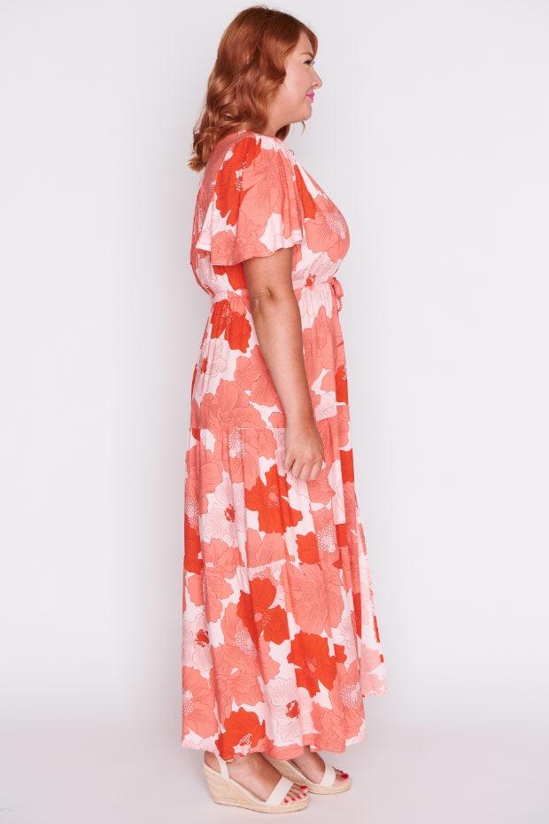 Alexia Popping Orange Dress – Popping Orange maxi dress
