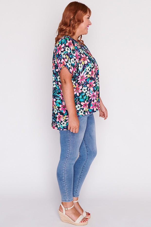Serena Neon Bloom Top – Neon Bloom loose top