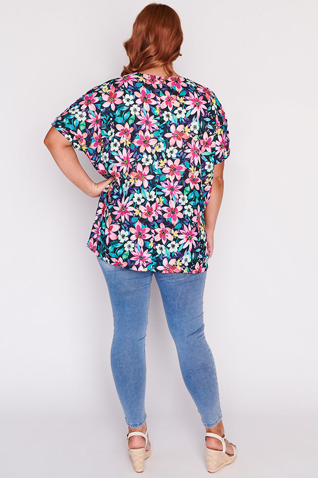 Serena Neon Bloom Top – Neon Bloom loose top