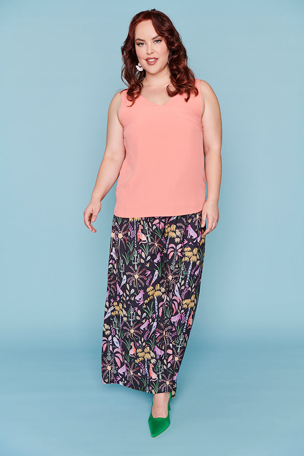 Eliza Coral Cami – Coral loose top