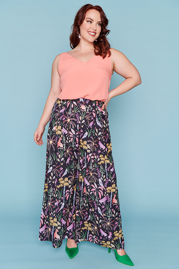 Eliza Coral Cami – Coral loose top