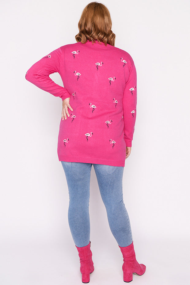 Angela Pink Flamingo Cardi – Pink Flamingo cardigan