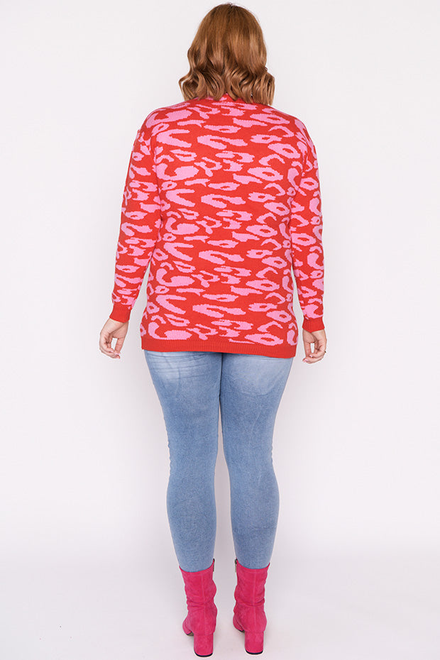 Angeline Pink Animal Cardigan – Pink Animal cardigan