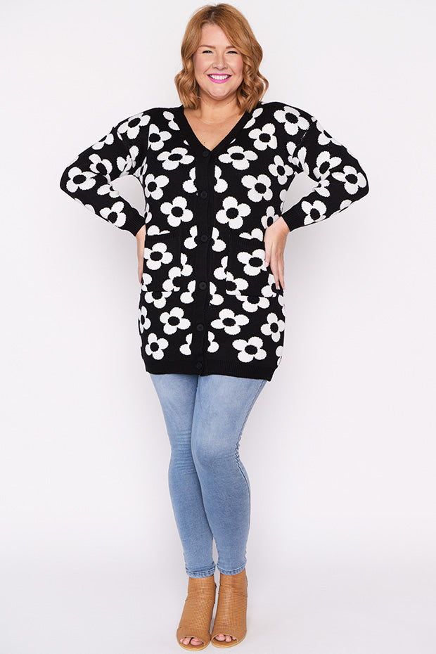 Clover White Daisy Cardi – White Daisy cardigan