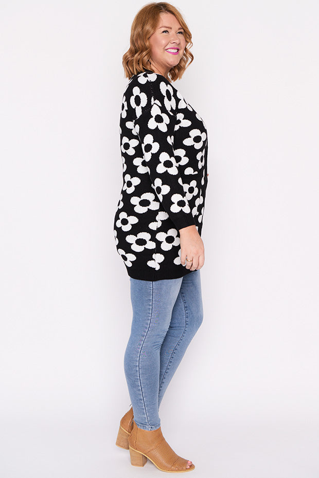 Clover White Daisy Cardi – White Daisy cardigan