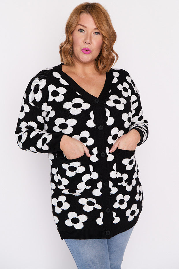 Clover White Daisy Cardi – White Daisy cardigan