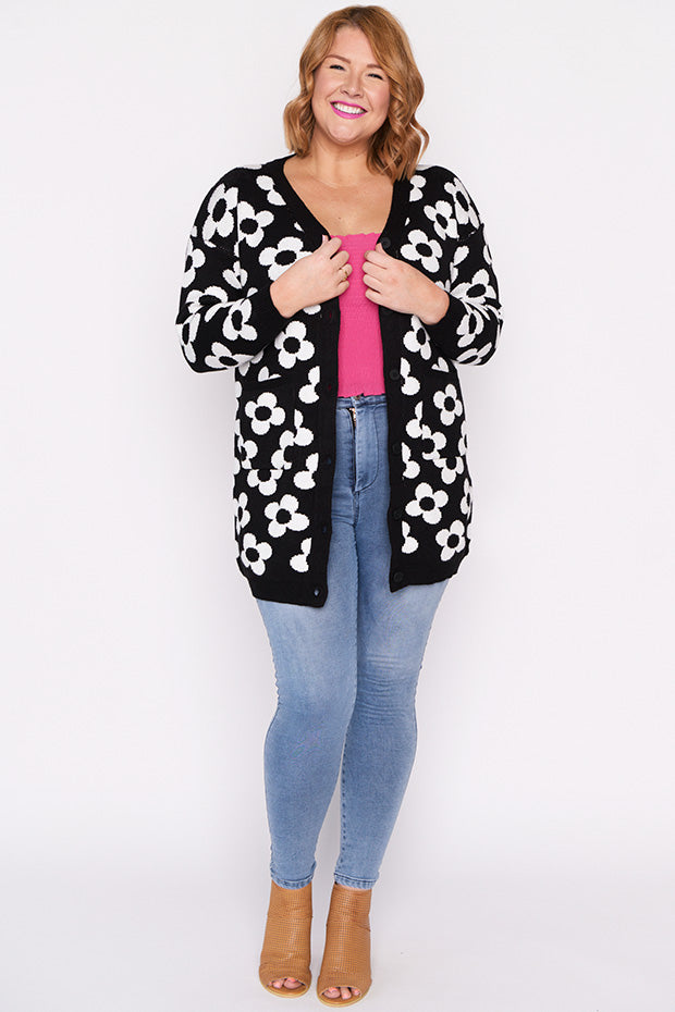 Clover White Daisy Cardi – White Daisy cardigan