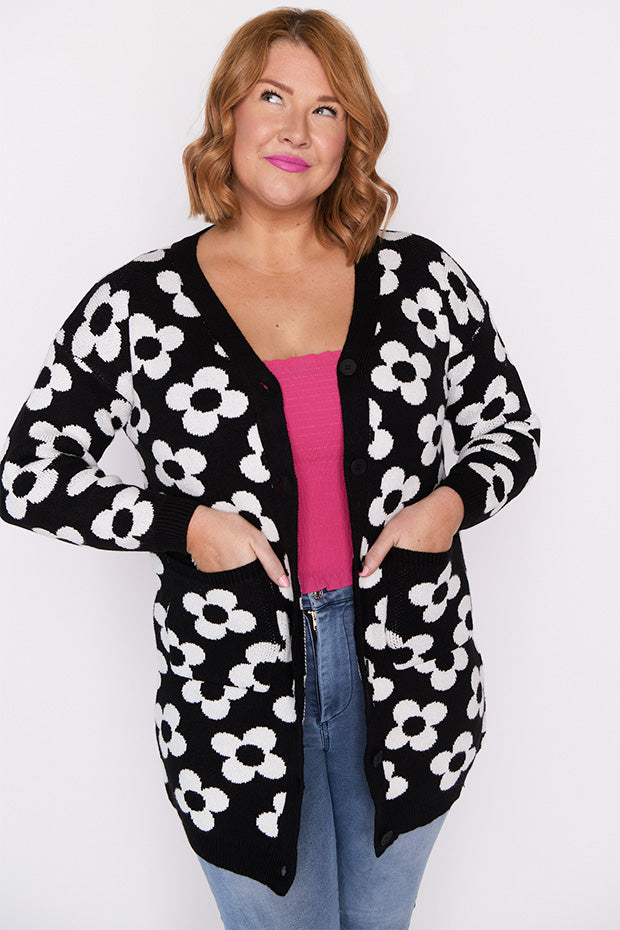 Clover White Daisy Cardi – White Daisy cardigan