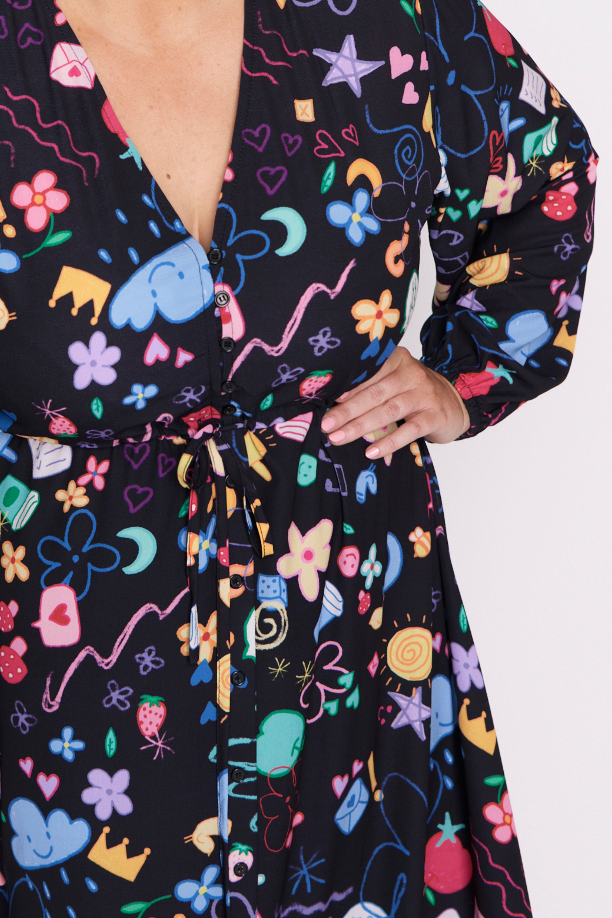 Marlene Meeting Minutes Long Sleeve Dress – Meeting Minutes midi dress