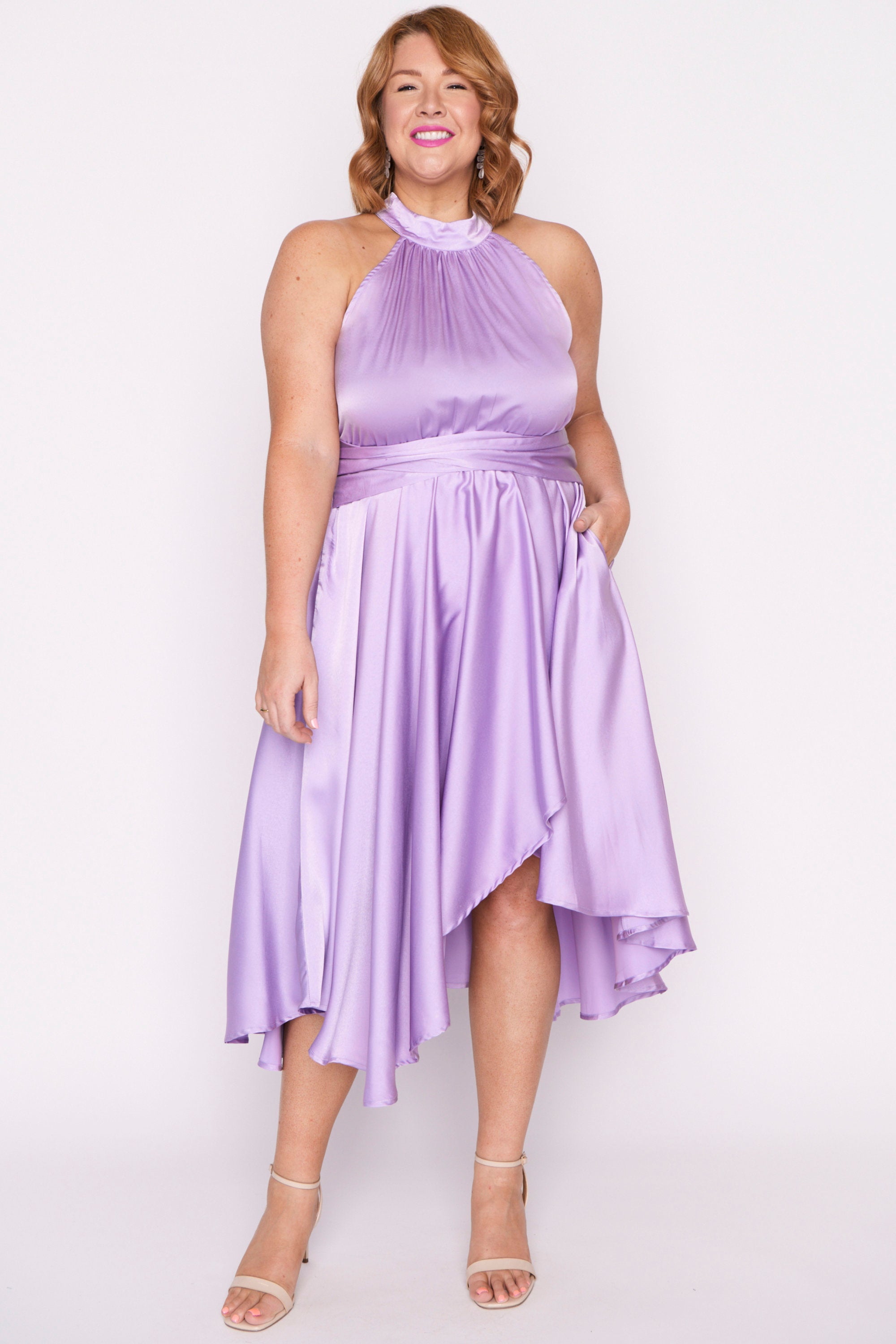 Oceania Purple Rose Party Dress – Purple Rose midi dress