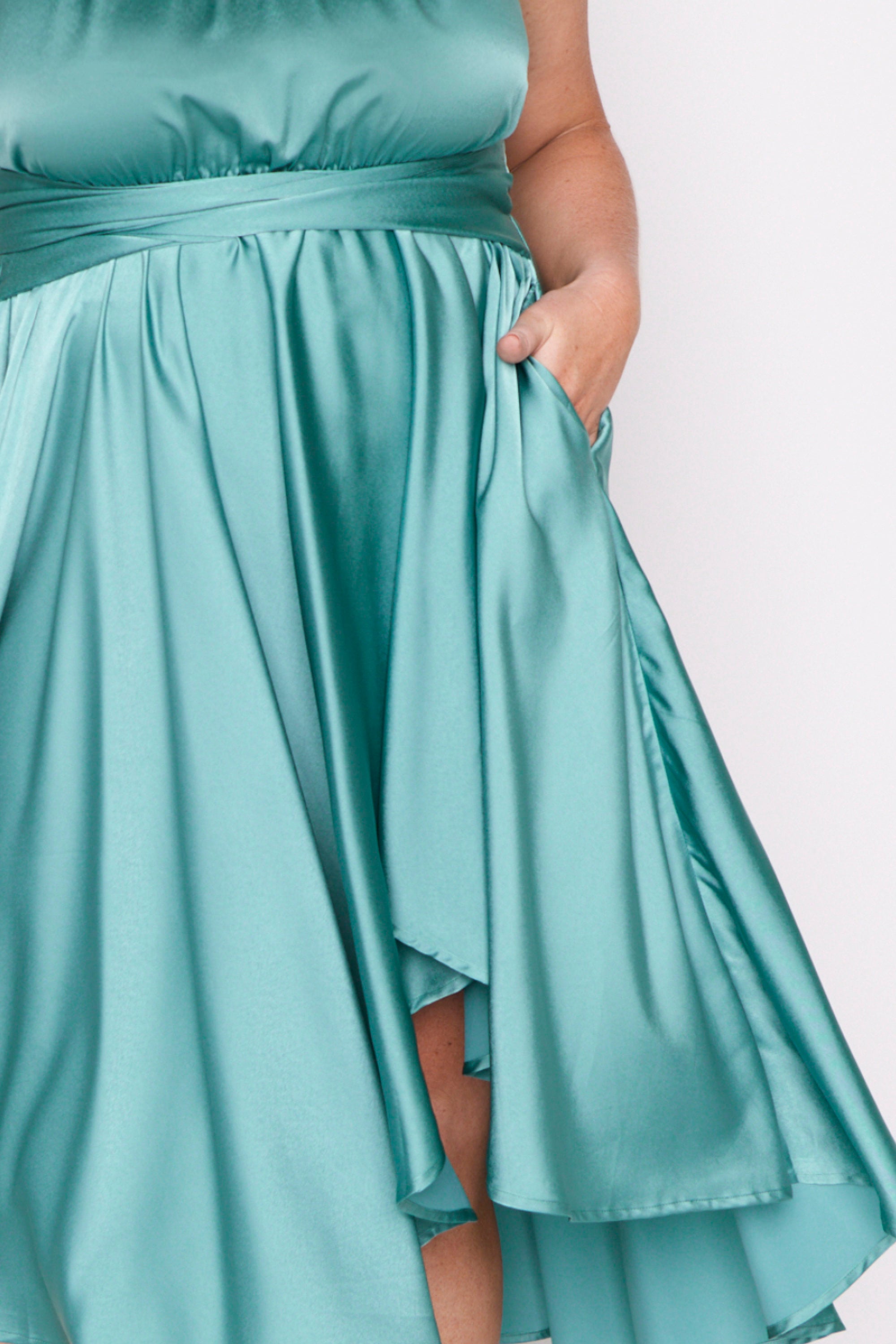 Oceania Wasabi Green Party Dress – Wasabi Green midi dress
